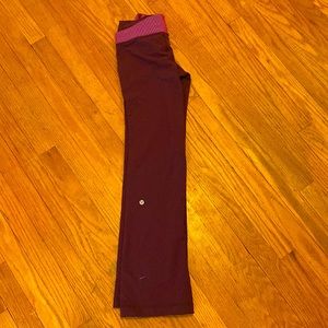 lululemon purple flair yoga pants